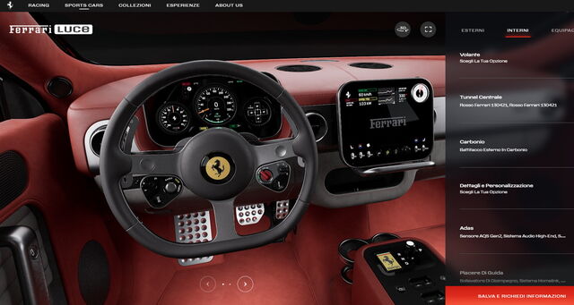 ferrari luce configuratore 3