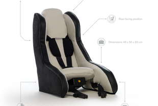 volvo inventa il seggiolino gonfiabile