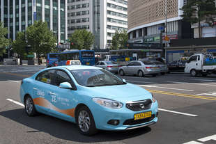 citta seoul prova taxi elettrici renault samsung