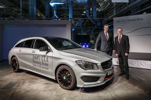 mercedes cla shooting brake parte produzione