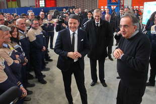 renzi visita fca e gm powertrain