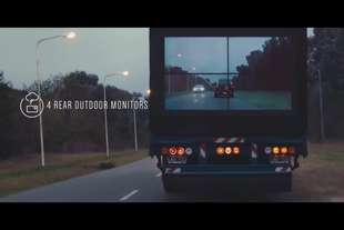 il camion tasparente samsung safety truck
