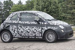 fiat 500 elettrica 2020 spy foto