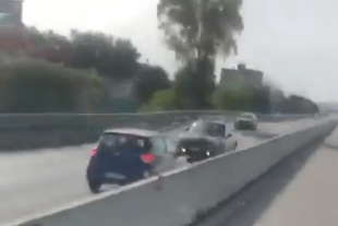 e sempre piu allarme contromano in auto