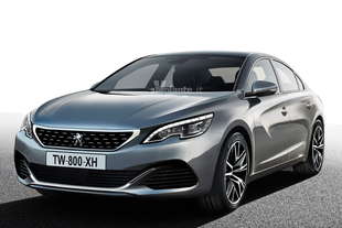 peugeot 508 2018 spy rendering