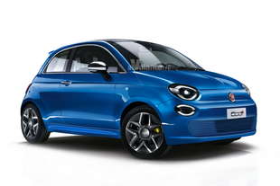 fiat 500 e rendering