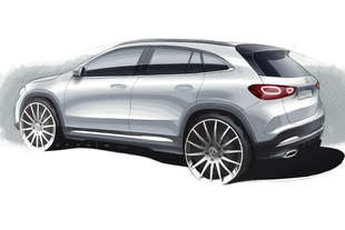 mercedes gla 2020 il primo bozzetto