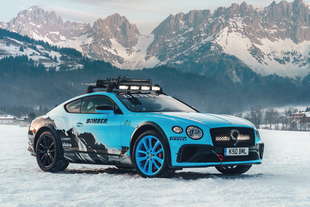 bentley gt continental gare sul ghiaccio