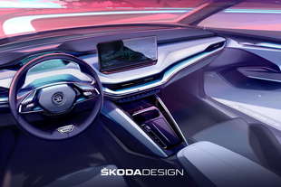 skoda enyaq iv bozzetti degli interni