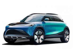 smart crossover elettrica 2022 rendering