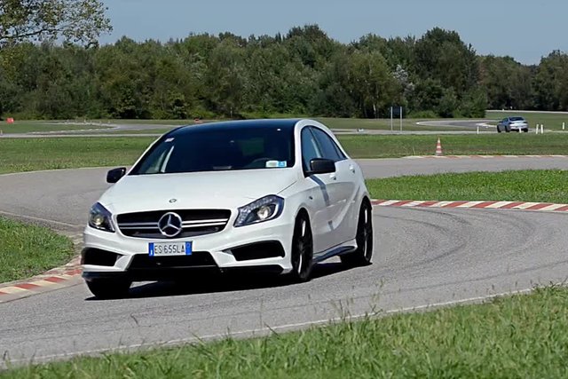 mercedes a45 nurburgring video 1