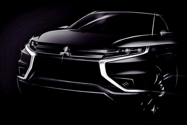 mitsubishi outlander phev concept s teaser 1