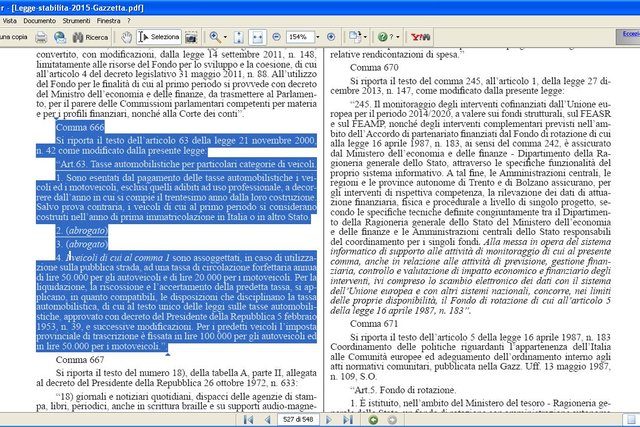 gazzetta ufficiale bollo auto storiche