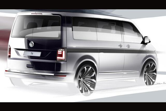 volkswagen transporter t6 disegno