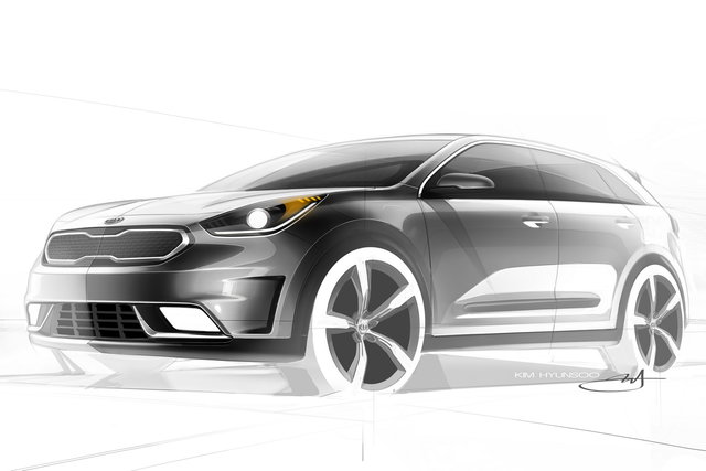 kia niro 2016 disegni 2