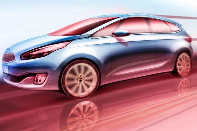kia carens bozzetto