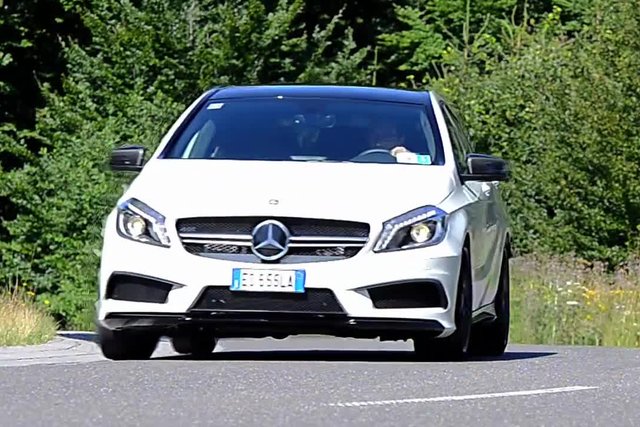 mercedes a45 nurburgring video 2
