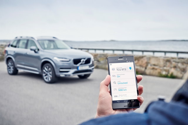 volvo on call app smart watch 3