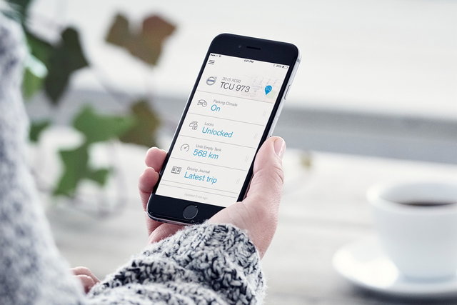 volvo on call app smart watch 5