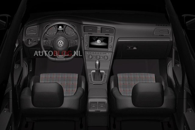 volkswagen golf 2017 interni spy 2