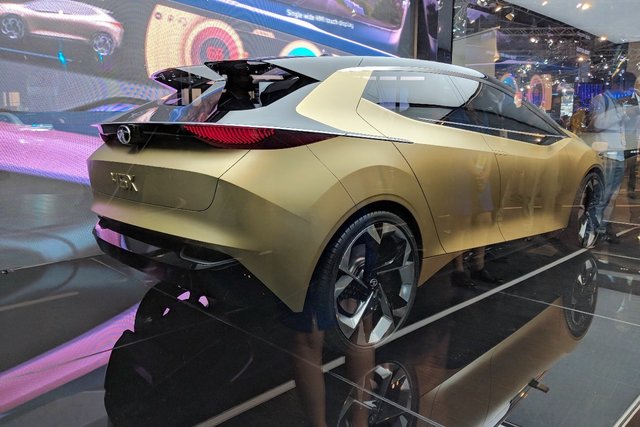 tata 45x concept rear three quarters at auto expo 2018