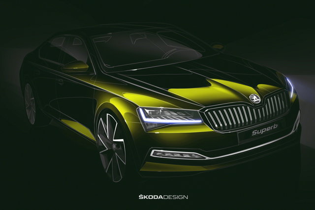 skoda superb 2019 disegno