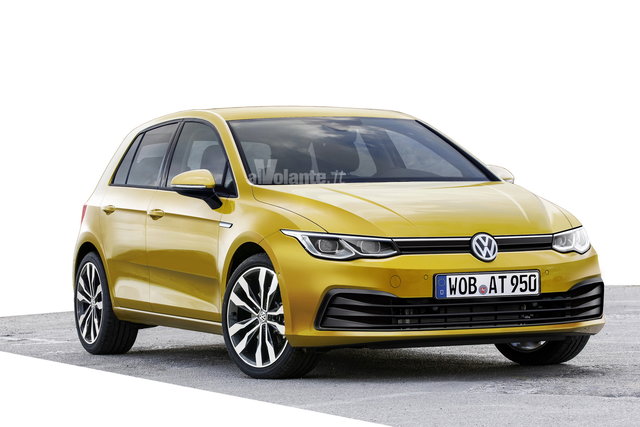 volkswagen golf 8 rendering 2019 08