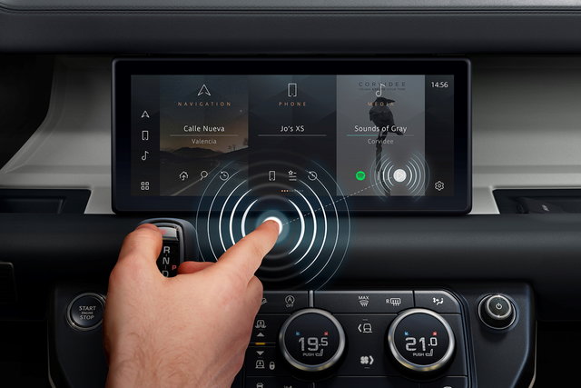 jaguar land rover touch screen
