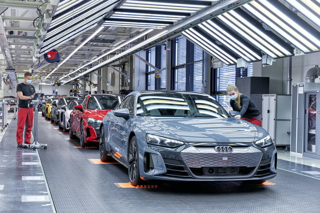 audi e tron gt produzione