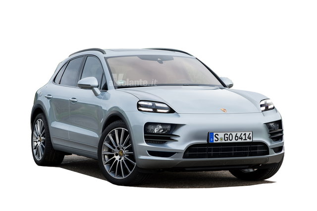 porsche macan 2023 elettrica rendering