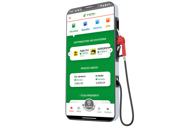 app pieno piu benzina