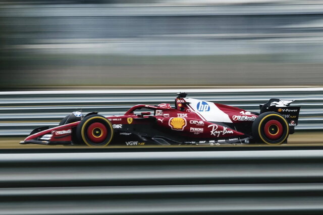 Primi giri di pista per la nuova Ferrari SF-25