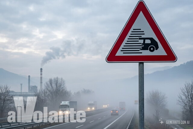 cartello nebbia