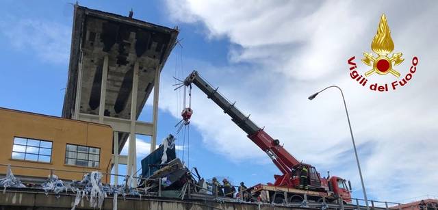 Crollo del Ponte Morandi: primi sequestri per l'indagine