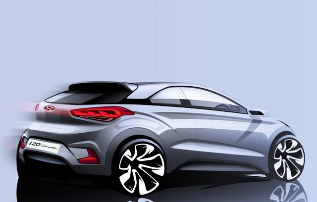 Hyundai i20: il disegno della Coupé