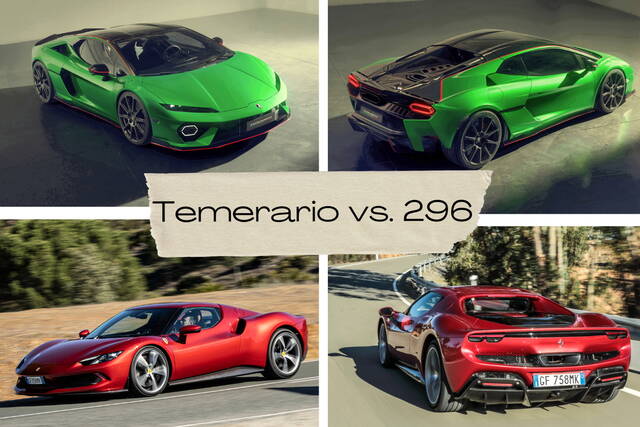 Lamborghini Temerario desafía al Ferrari 296 GTB