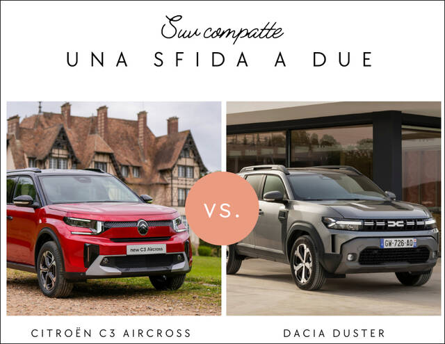 Dacia Duster e Citroën C3 Aircross: una bella sfida