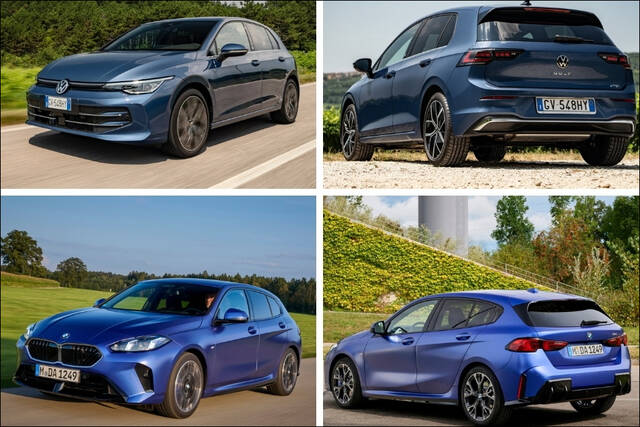 Volkswagen Golf e BMW Serie 1: la sfida si rinnova