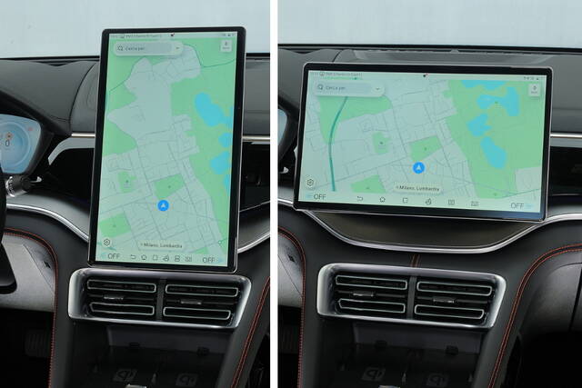 BYD, addio agli schermi “rotanti”