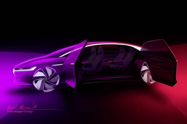 Volkswagen I.D. Vizzion: a Ginevra la “berlinona” elettrica