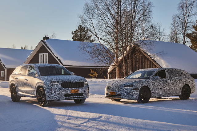 Le Skoda Superb e Kodiaq alla prova del gelo