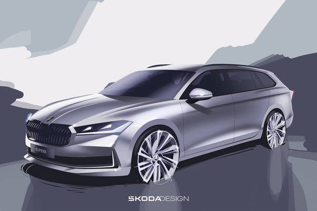 Skoda Superb 2024: I Bozzetti - AlVolante.it