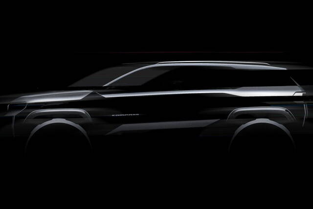 Jeep Compass 2025: un primo indizio del design