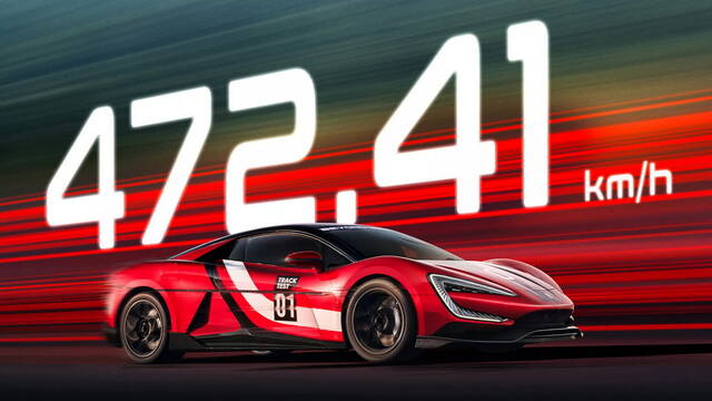 Un’auto elettrica ha raggiunto i 472,41 km/h