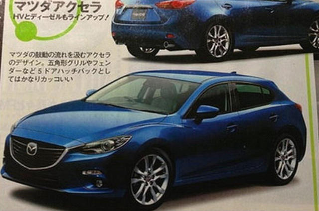 mazda 3 illustration
