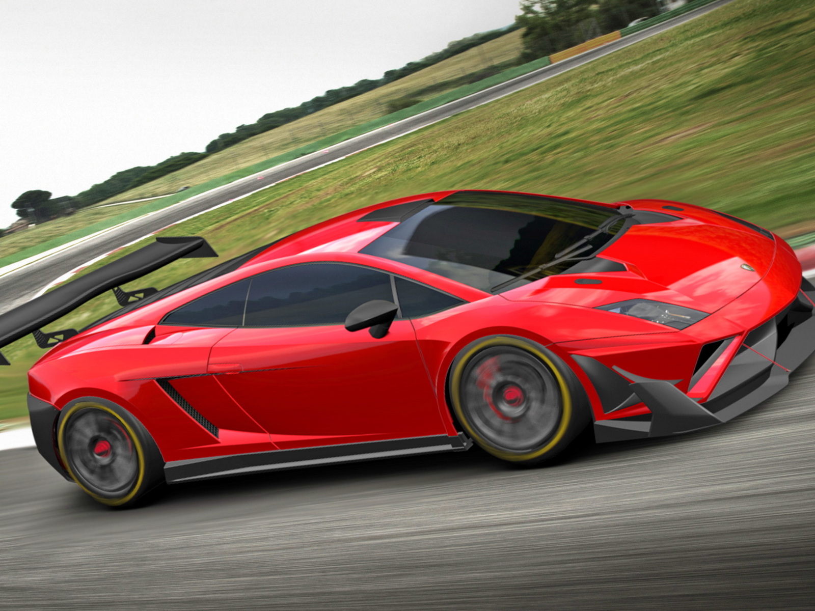 Una Lamborghini Gallardo Da Corsa