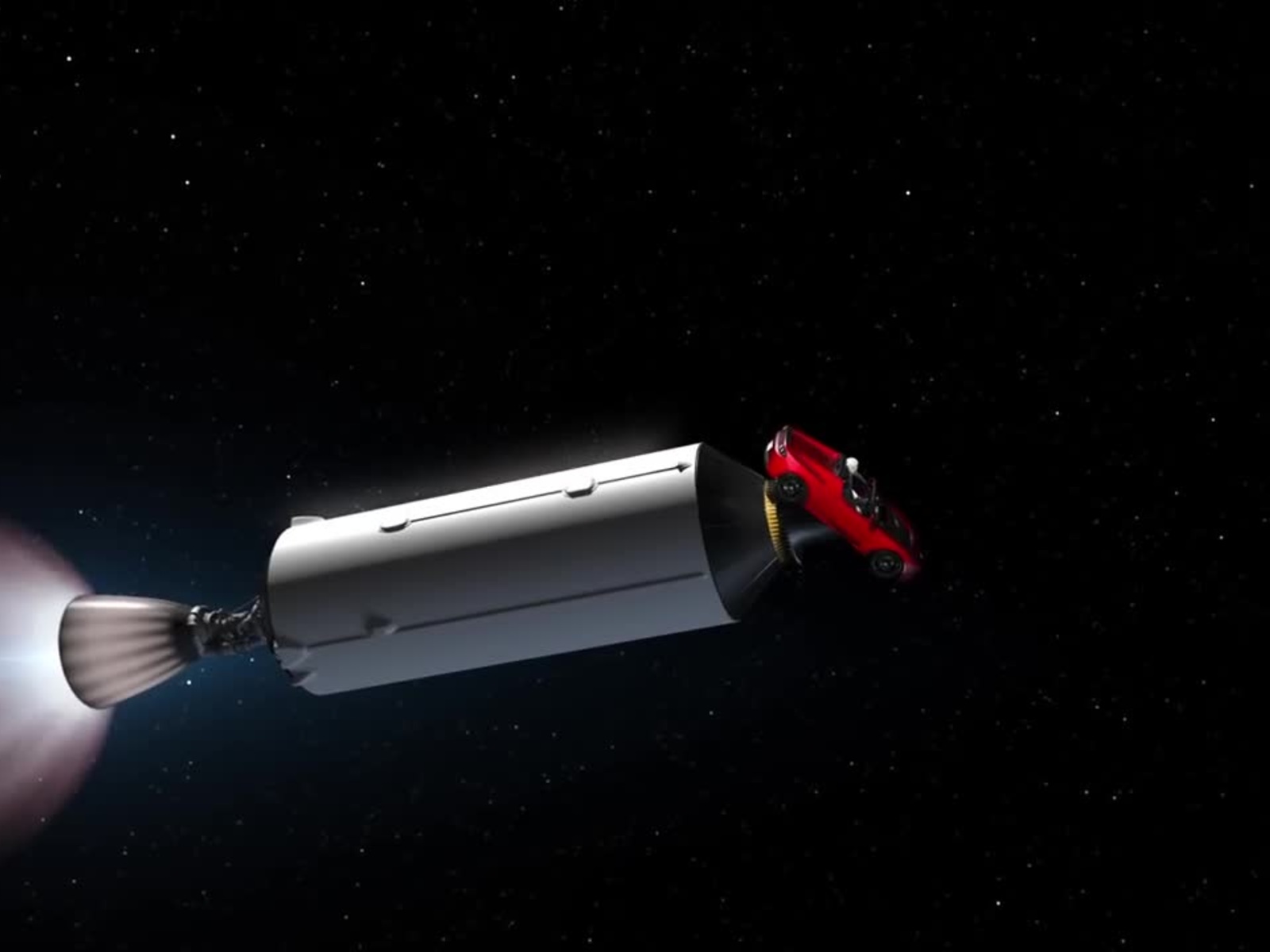 Una Tesla Nello Spazio