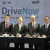 Da sinistra: Andreas Kottmann, ad della DriveNow; Ian Robertson, responsabile marketing della BMW; Detlev Pätsch della Sixt e Nico Gabriel, ad della DriveNow.