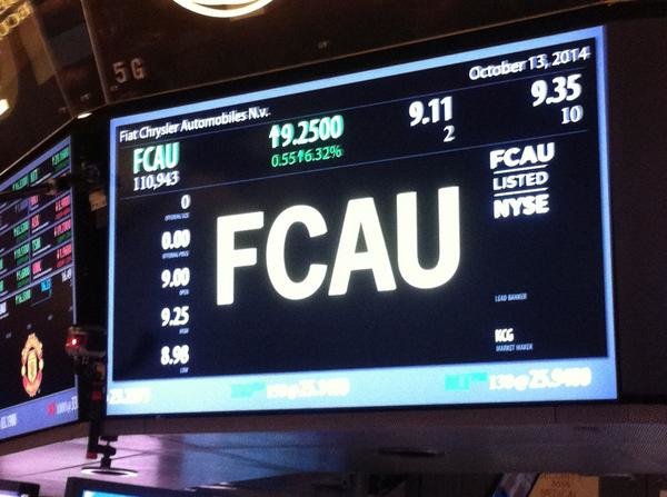 Fca discount borsa americana