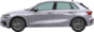 audi a3 sportback lato 0